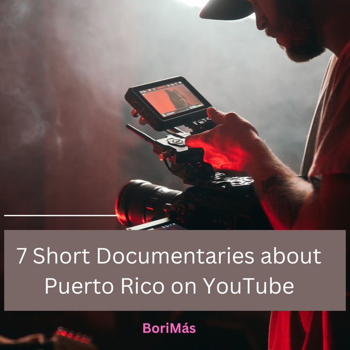 In the image is a person holding a camera and filming, behind the article title. 