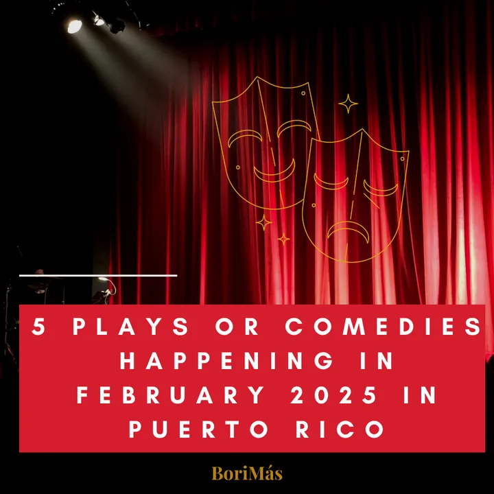 The image shows a stage with light from the top left corner, a red curtain behind the article title. 